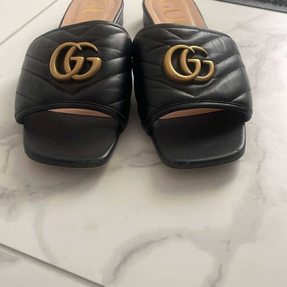 Authentic Gucci Leather Sandals – Great Condition - Size EU 37+ / US 7 - Picture 2 of 7